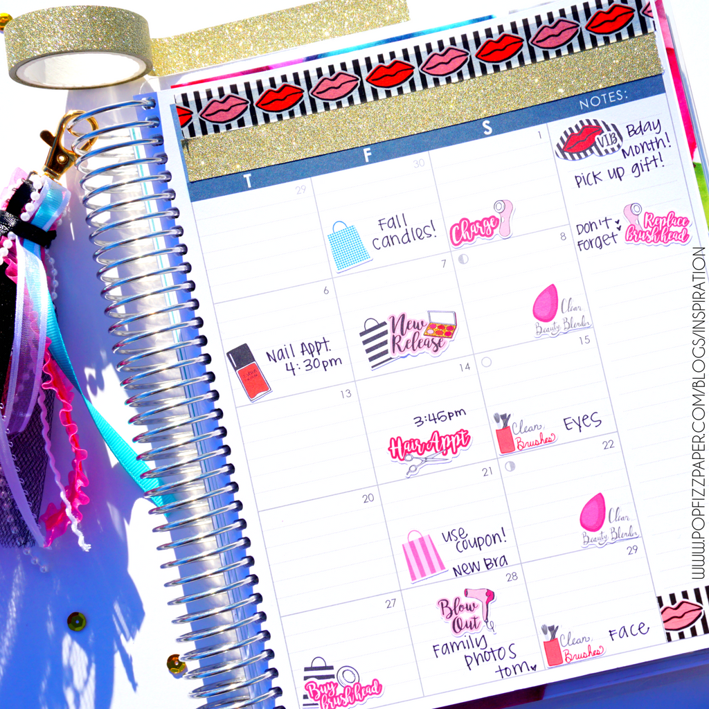 PopFizzPaper Stickers for Your Beauty Routine!