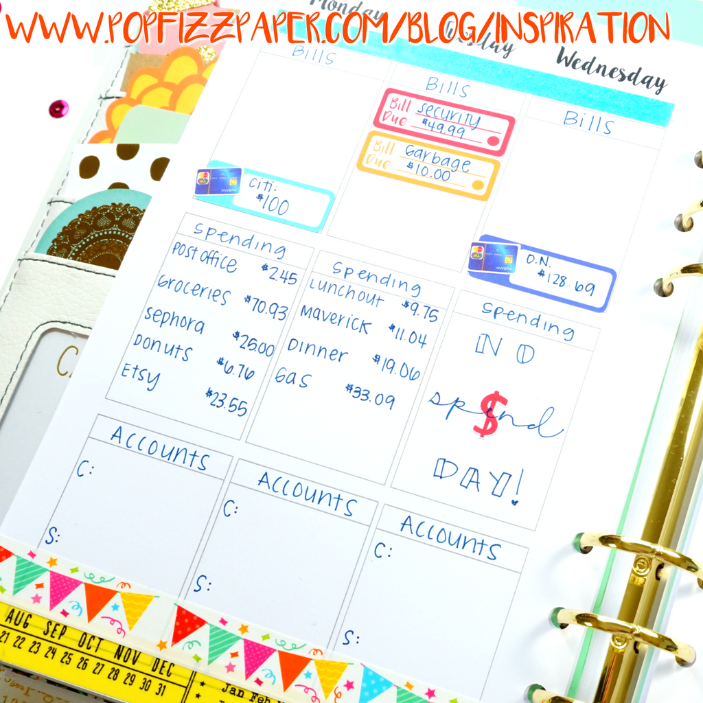 Finance Tracking With Stickers