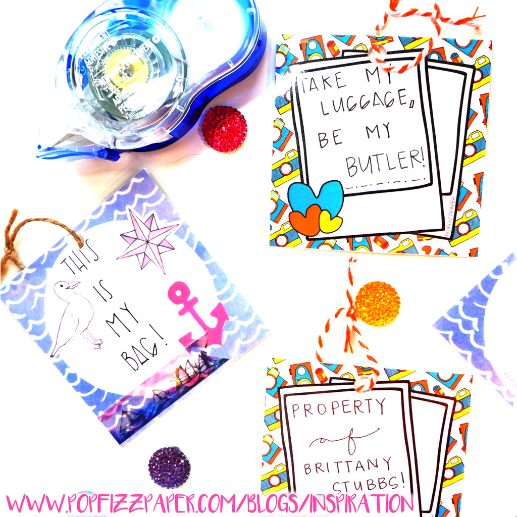 DIY Luggage Tags From Sticky Notes!