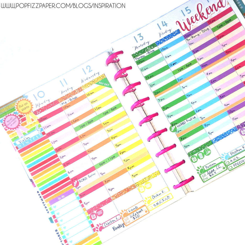 DIY Hourly in Your Happy Planner or Erin Condren