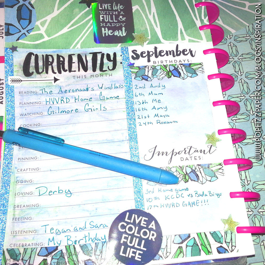 Decorating Month Overview in Happy Planner