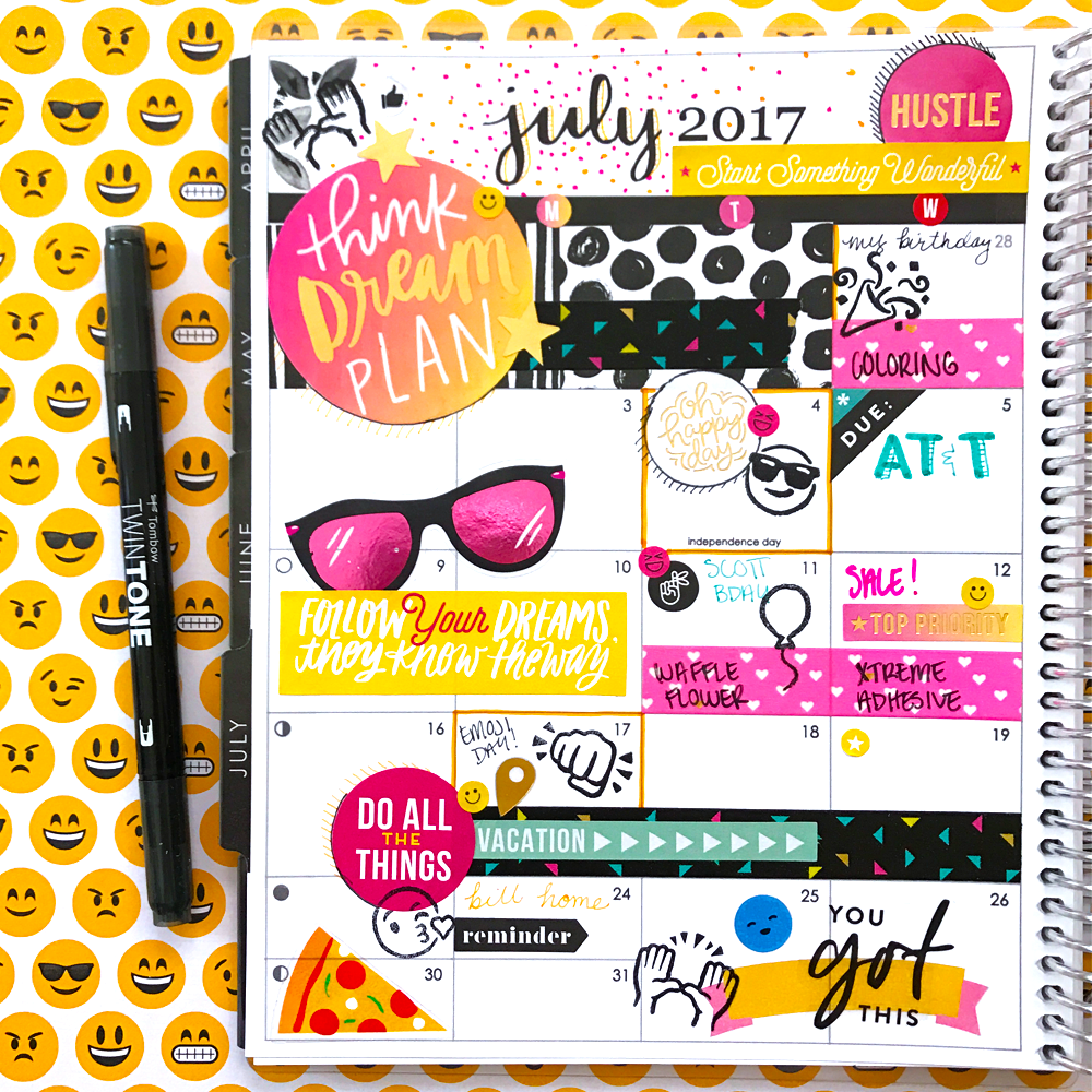 Emoji Plan With Me feat. the new Tombow TwinTone Markers