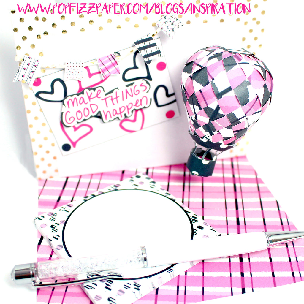 Hot Air Balloon 3D Card