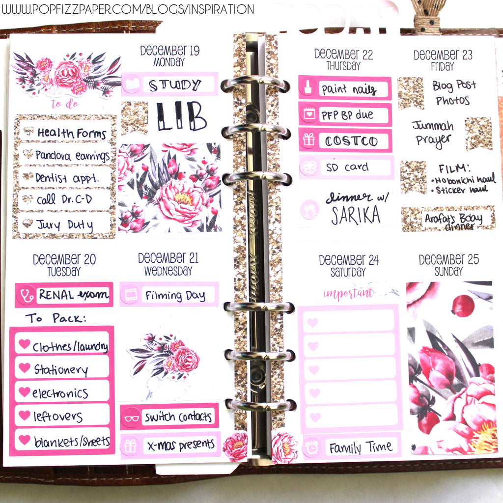 Using a Monthly Kit as a Weeky in your Personal Planner
