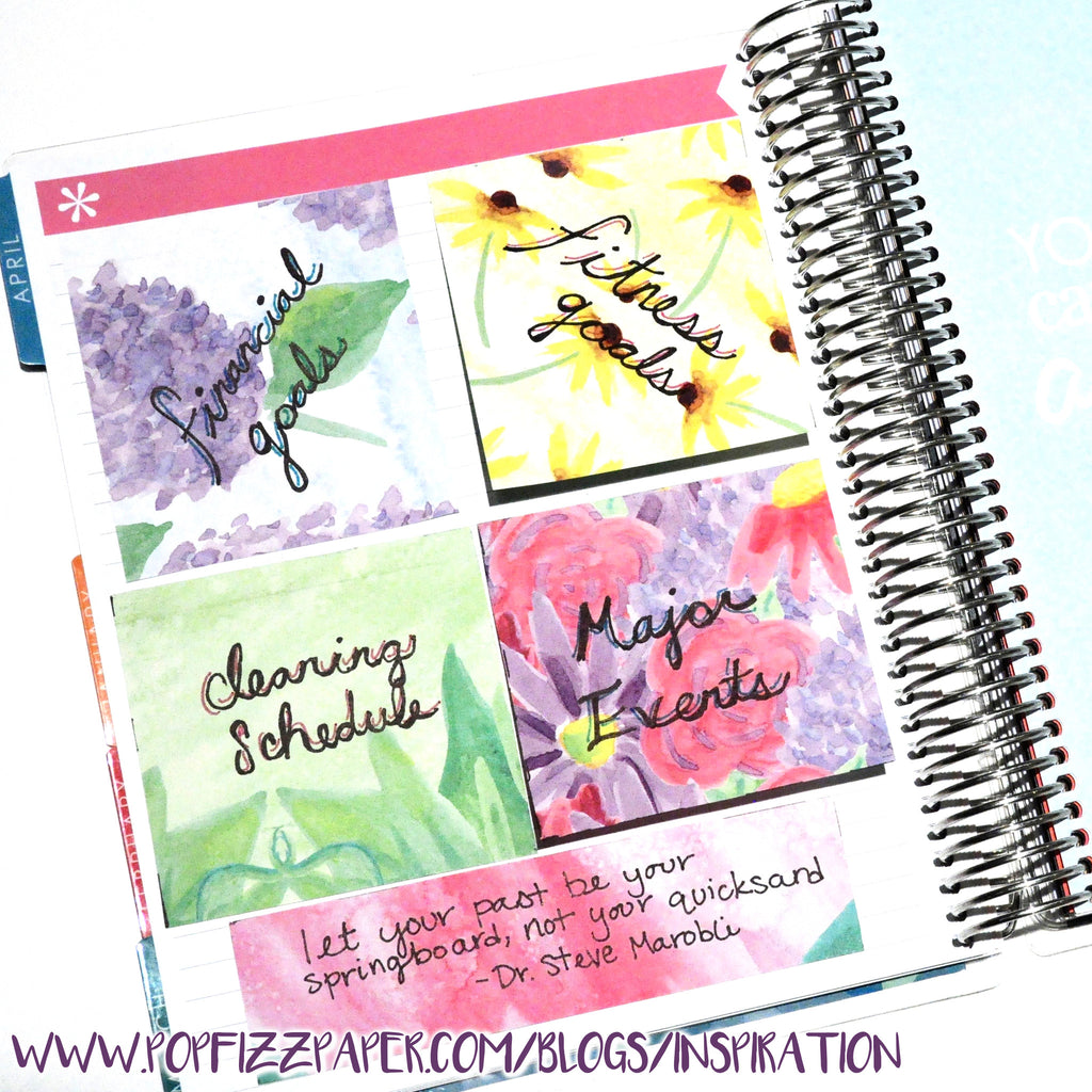 DIY Monthly Dashboard for Erin Condren