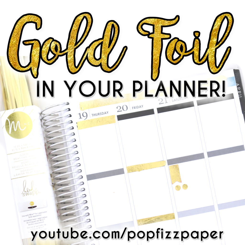 How to EASILY Add Foiling to your Planner and Leftover Stickers!